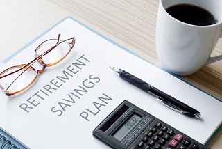 image of retirement savings plan form