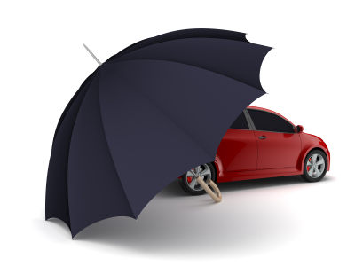 Car Under an Umbrella